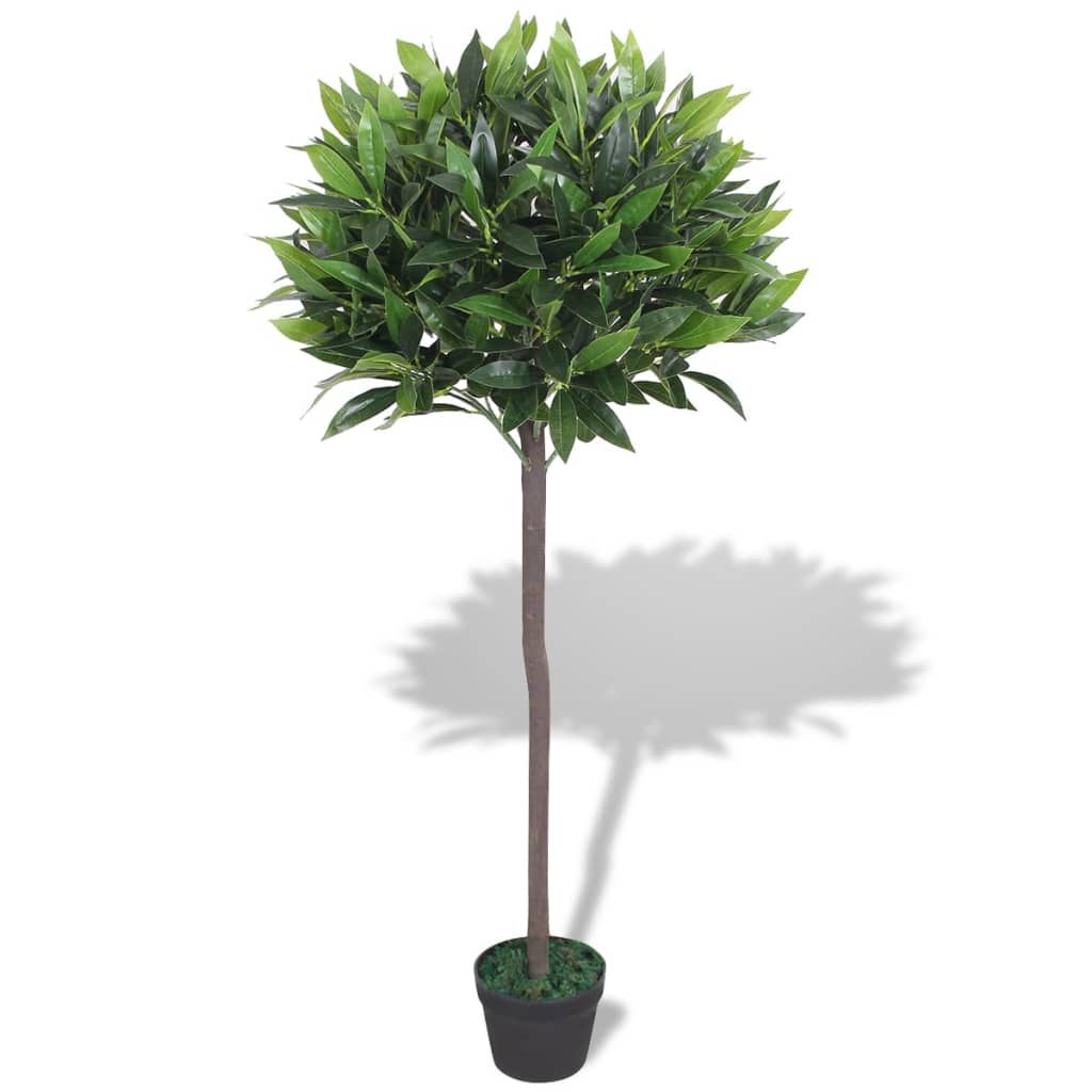 Artificial Laurel Tree with Pot 125 cm Green