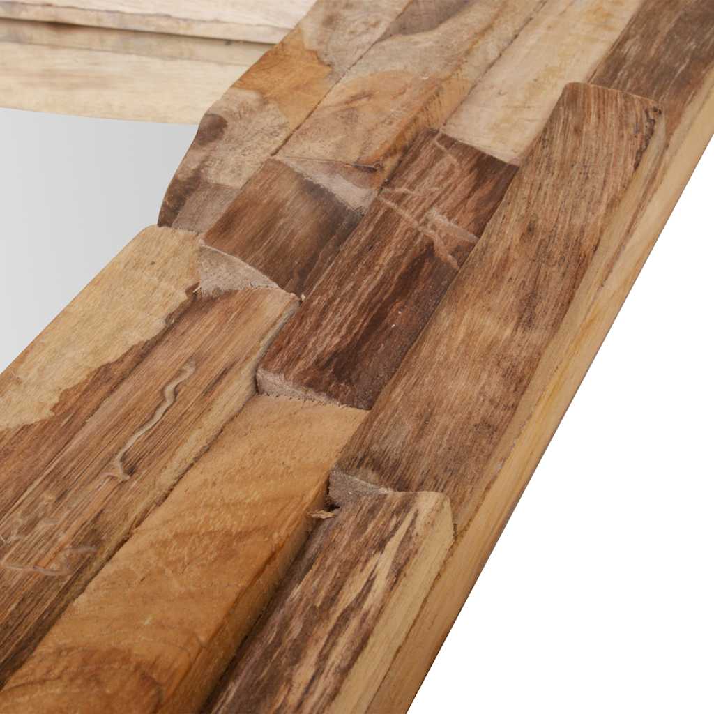 Decorative Teak Mirror 60 x 60 cm Square