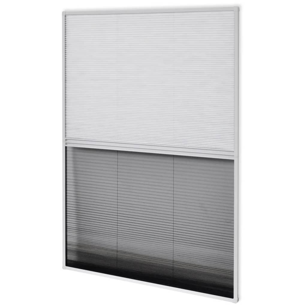Insect Screen Pleated Blind for Window Aluminum 60x80 cm