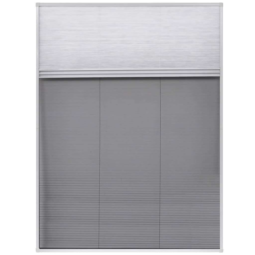 Insect Screen Pleated Blind for Window Aluminum 60x80 cm
