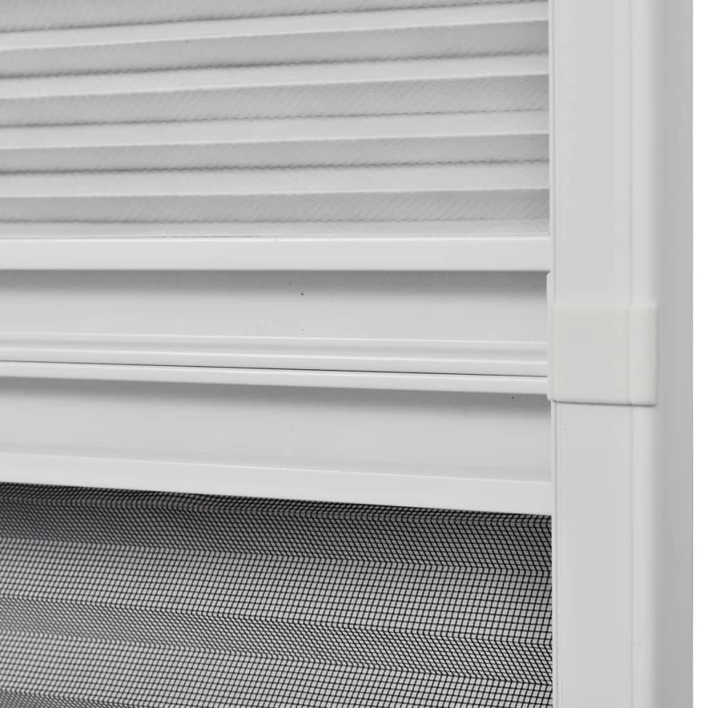 Insect Screen Pleated Blind for Window Aluminum 60x80 cm