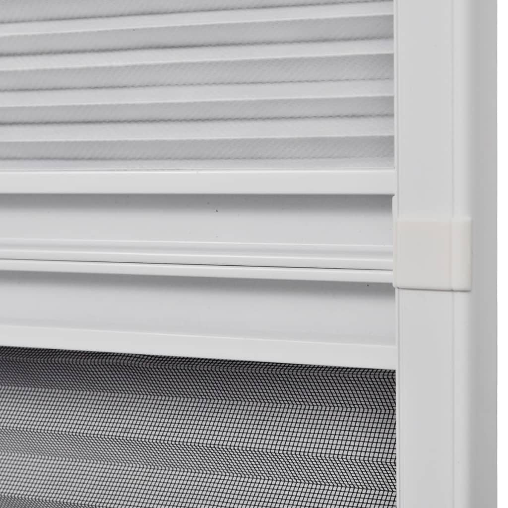 Pleated Insect Screen for Windows Blind Aluminum 80x120 cm