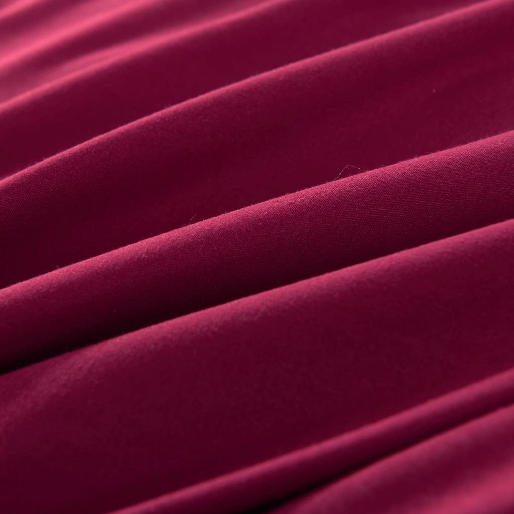 Parure de lit bordeaux 155×220/80×80 cm
