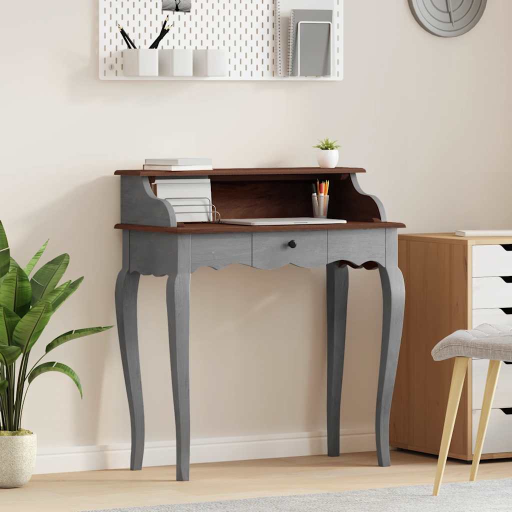 Desk Solid mahogany wood 80x40x92 cm