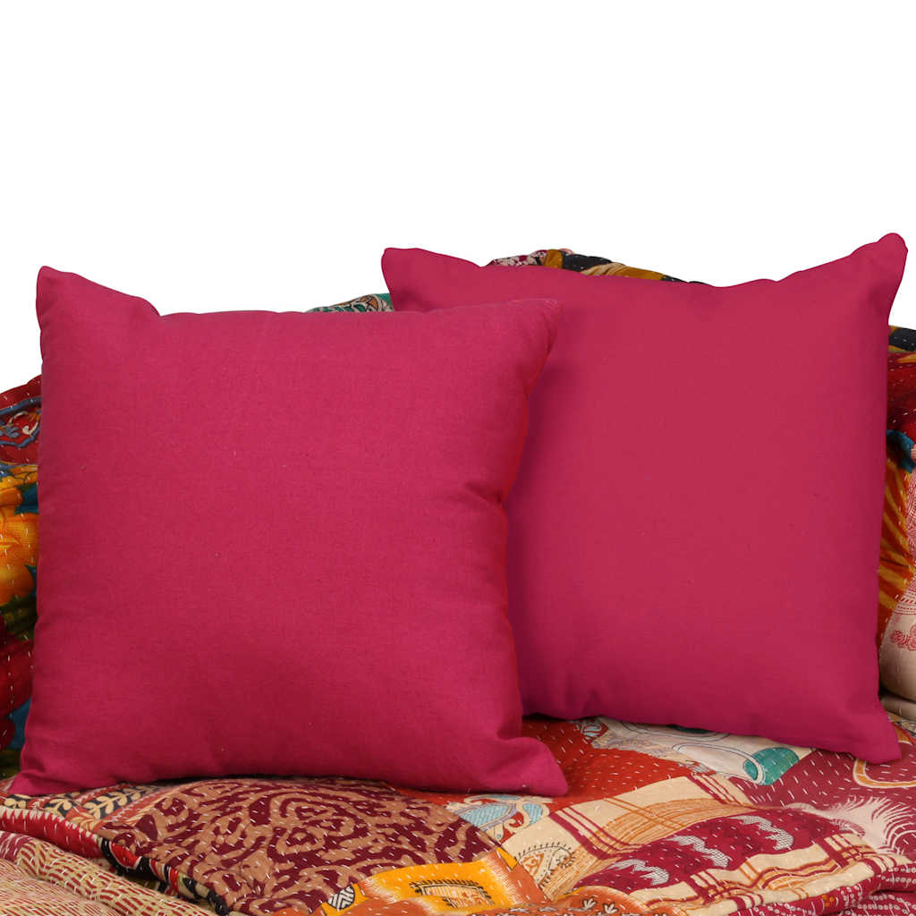 Pouf modulable 4 places en tissu patchwork