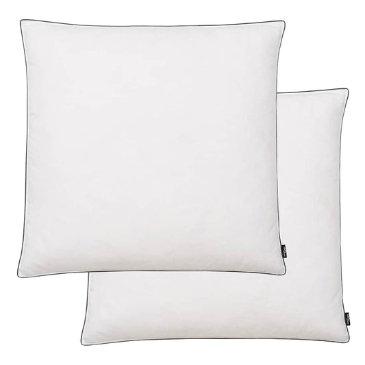 Kissen 2 Stk. Daunen-/Federfüllung Leicht 80x80 cm Weiß