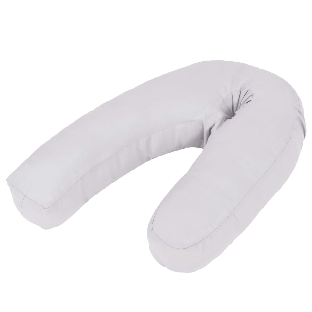 Coussin de grossesse en forme de J 54x(36-43) cm Gris