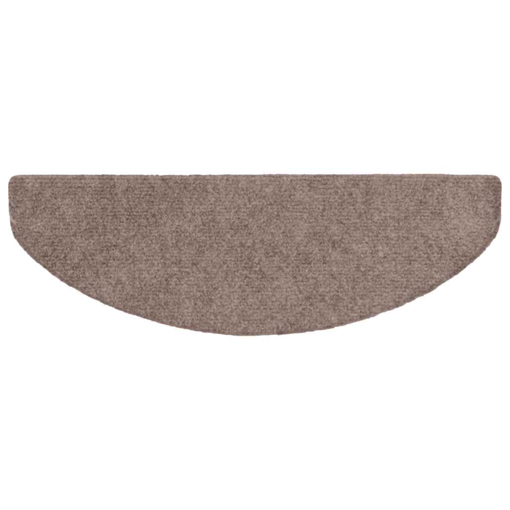 Stufenmatten Selbstklebend 15 Stk. 65x21x4 cm Hellbraun Halbrund Groß