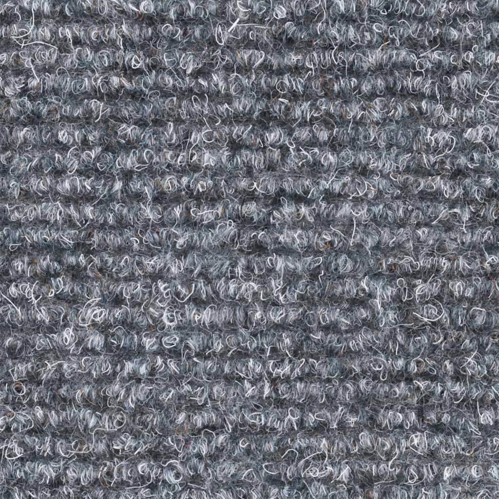 Stair Mats Self-Adhesive 15 pcs. 65x21x4 cm Light Grey Semi-Circular Large