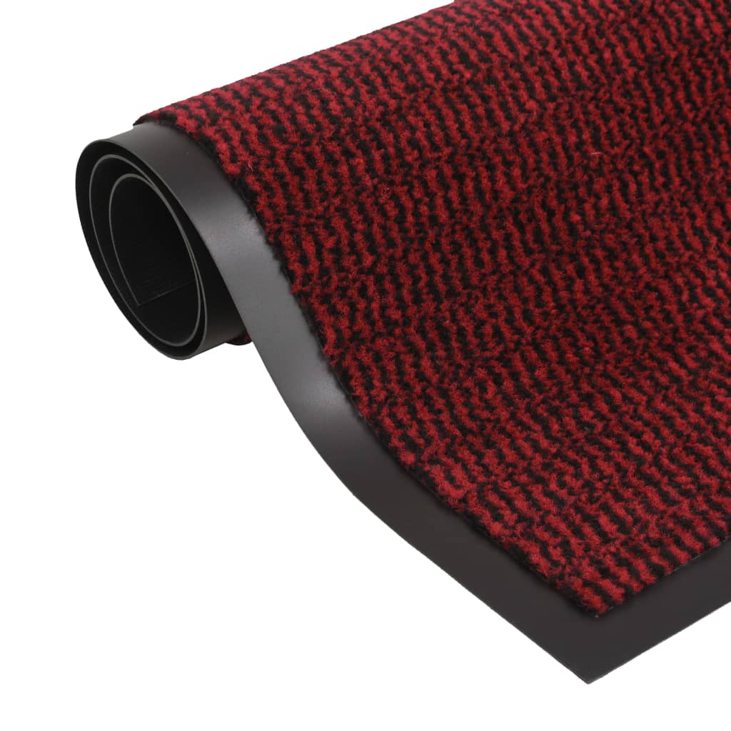Rectangular Tufted Dirt Trapper Mat 80x120 cm Red