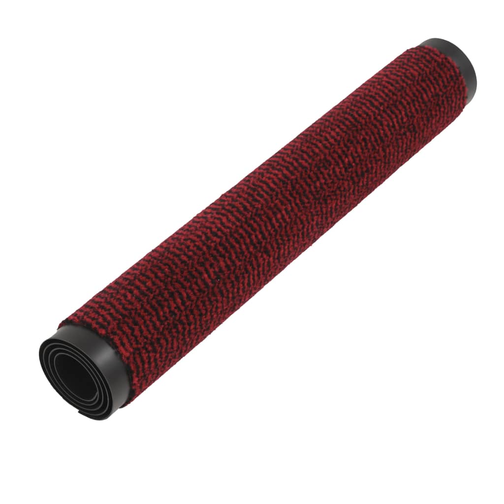Rectangular Tufted Dirt Trapper Mat 80x120 cm Red