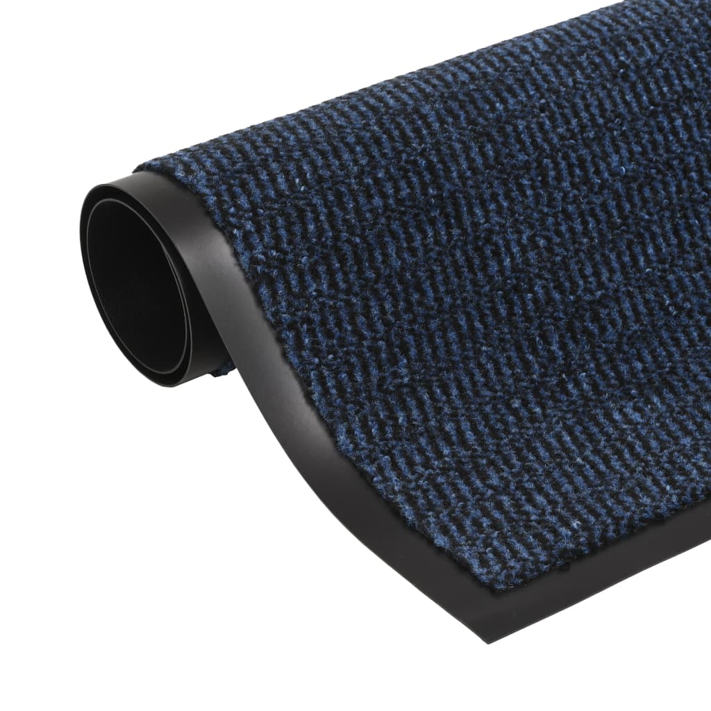 Tapis paillasson rectangulaire tufté 90x150 cm Bleu