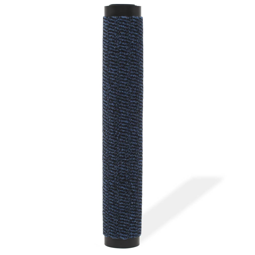 Tapis paillasson rectangulaire tufté 90x150 cm Bleu