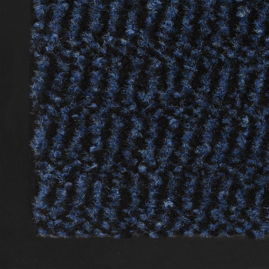 Tapis paillasson rectangulaire tufté 90x150 cm Bleu