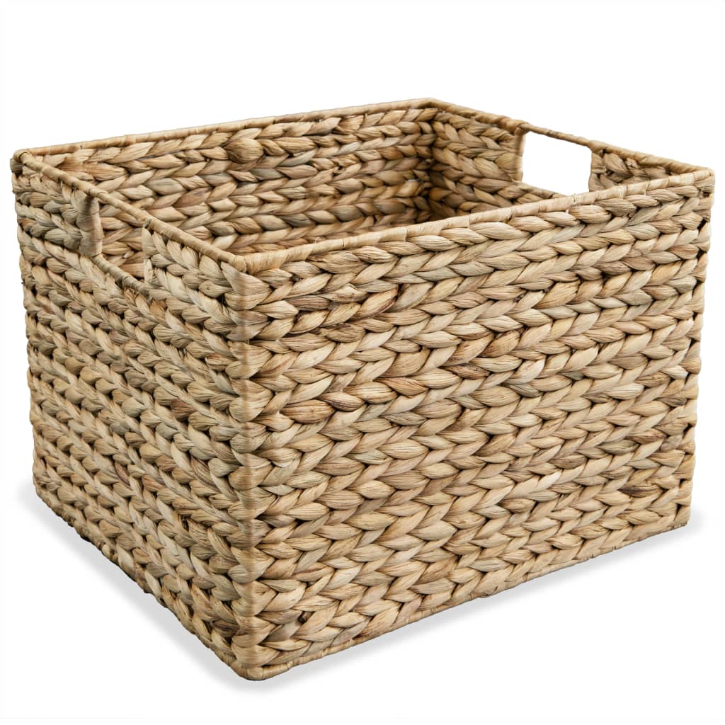 Set de 3 paniers de rangement en jacinthe d'eau