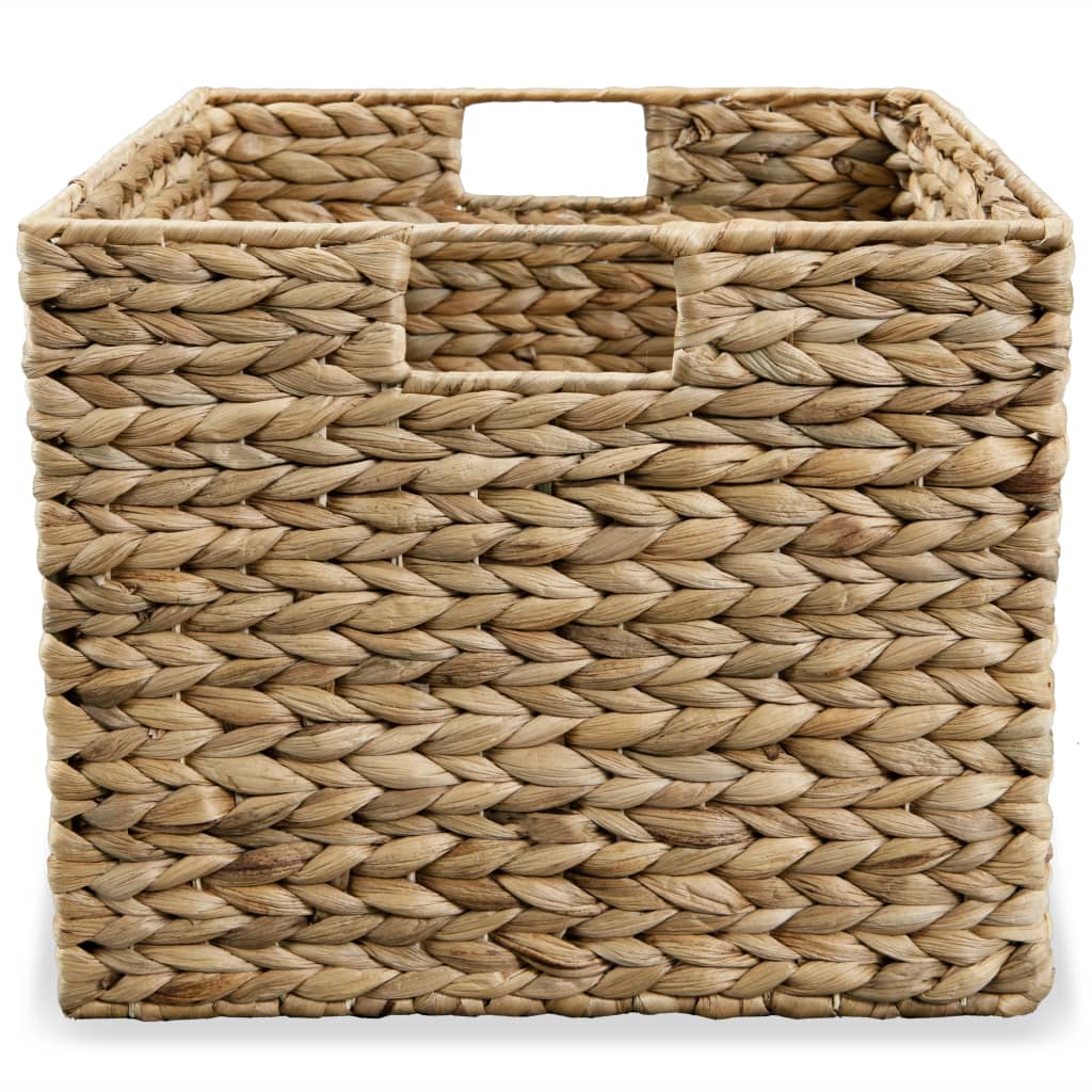 Set de 3 paniers de rangement en jacinthe d'eau