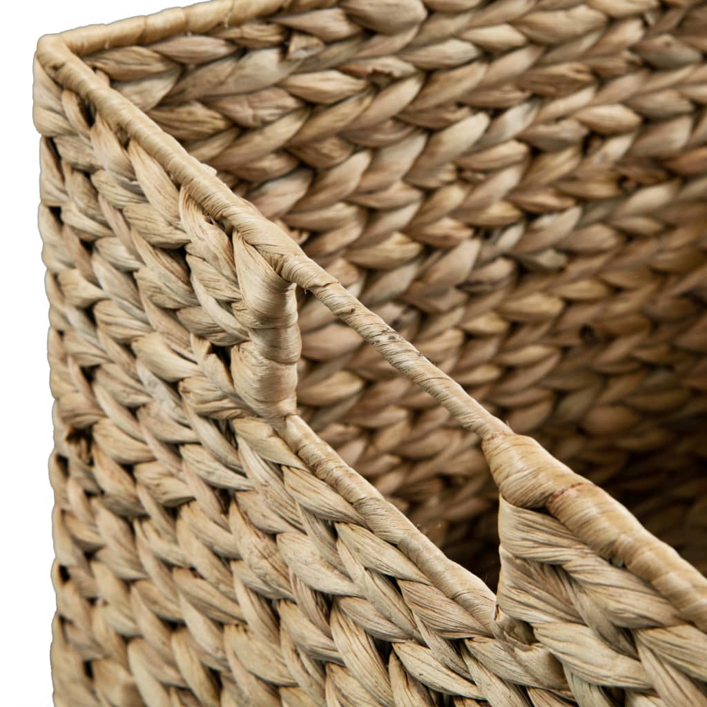 Set de 3 paniers de rangement en jacinthe d'eau