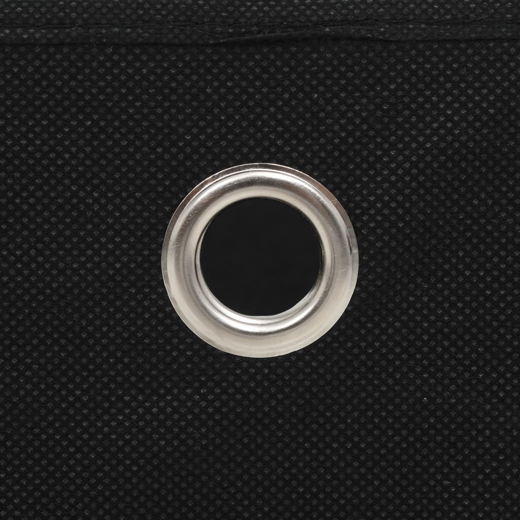 Storage Boxes 10 pcs. Non-woven Fabric 32 x 32 x 32 cm Black