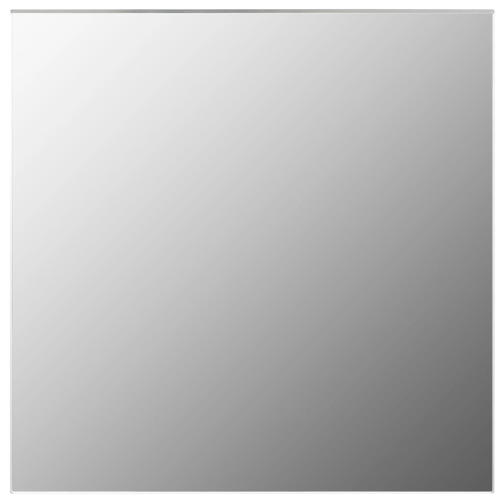 7-Piece Square Wall Mirror Set Glass