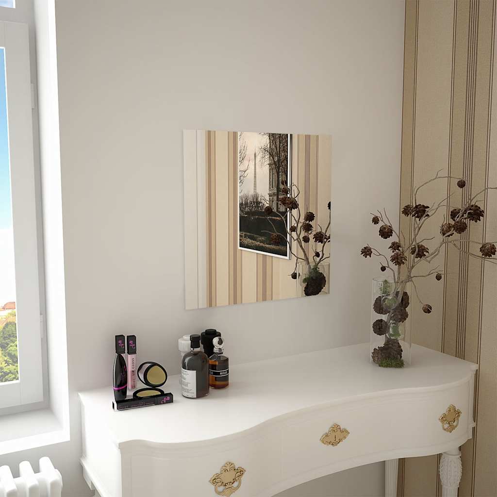 Wall Mirror 50 x 50 cm Square Glass