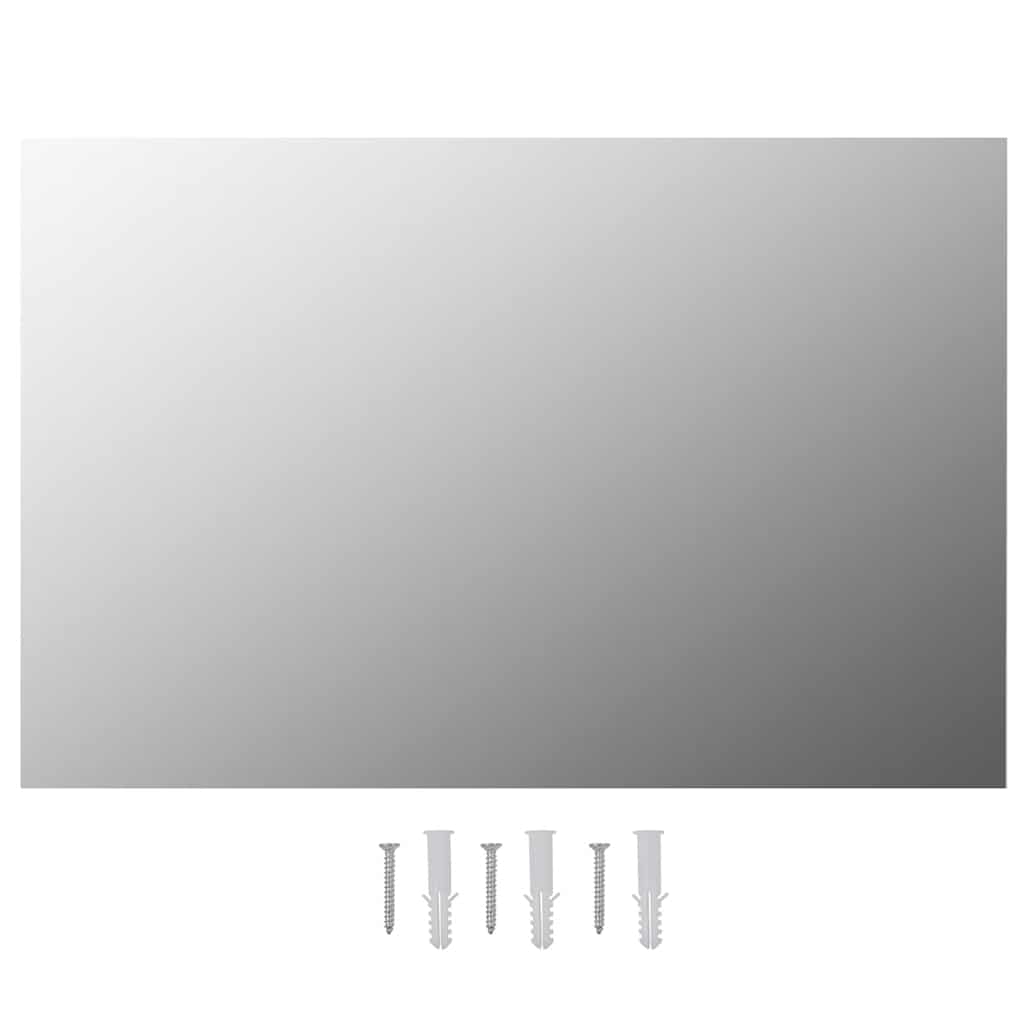 Wall Mirror 60 x 40 cm Rectangular Glass