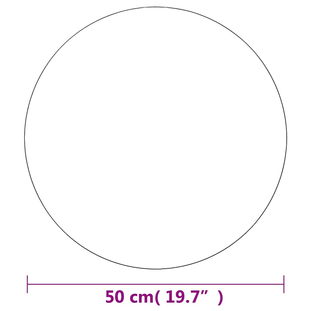 Wandspiegel 50 cm Rund Glas