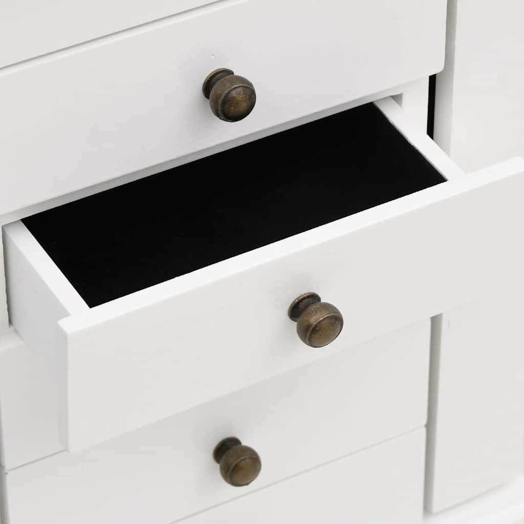 Boîte à bijoux avec miroir MDF 25 x 13,5 x 34 cm