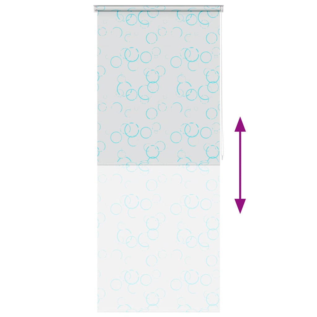Store de douche 100x240 cm Motif bulles