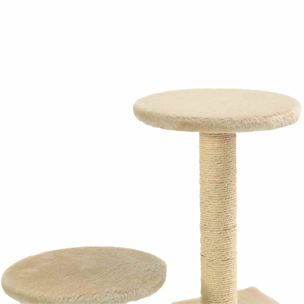 Katzen-Kratzbaum Sisal 60 cm Beige