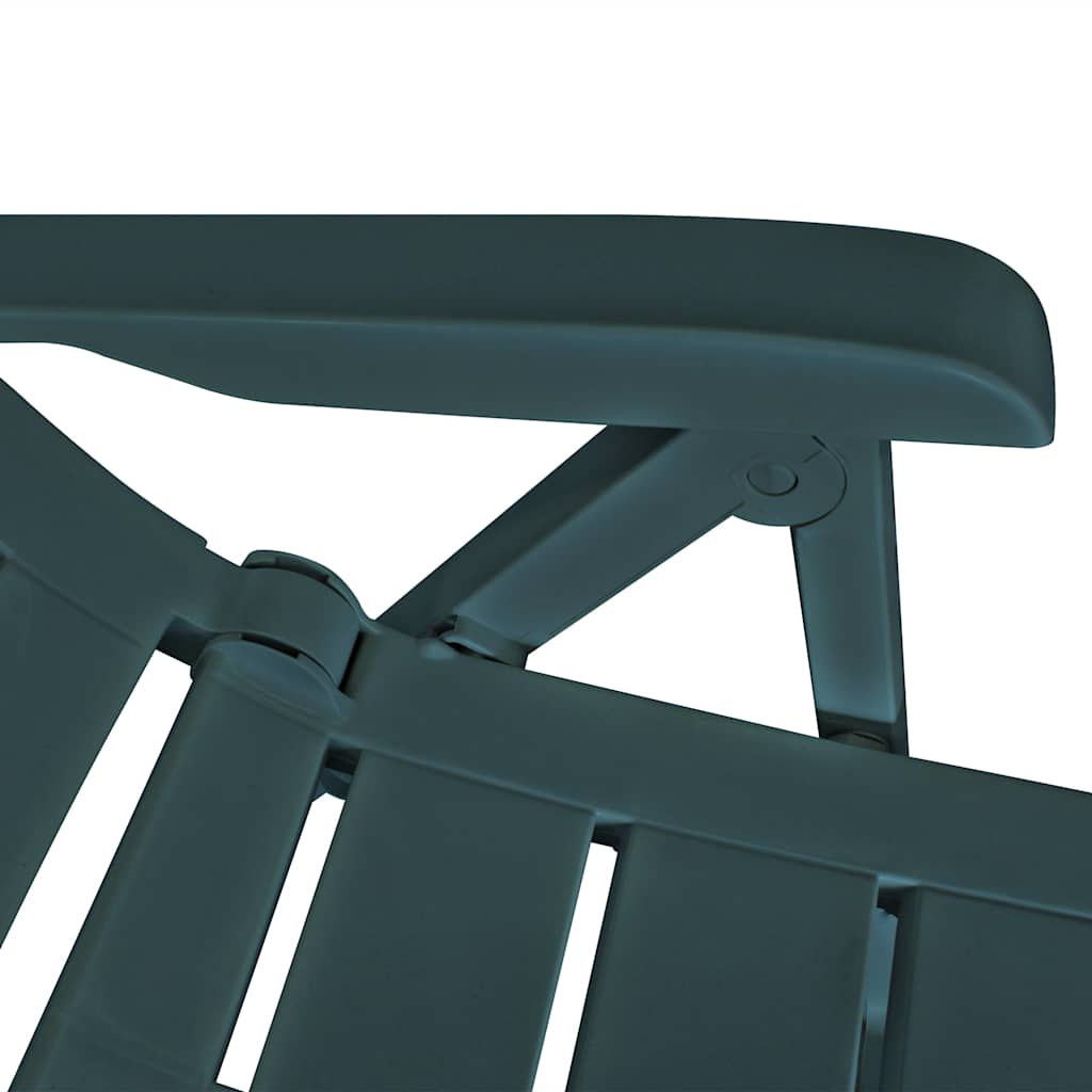3-tlg. Bistro-Set Kunststoff Grün