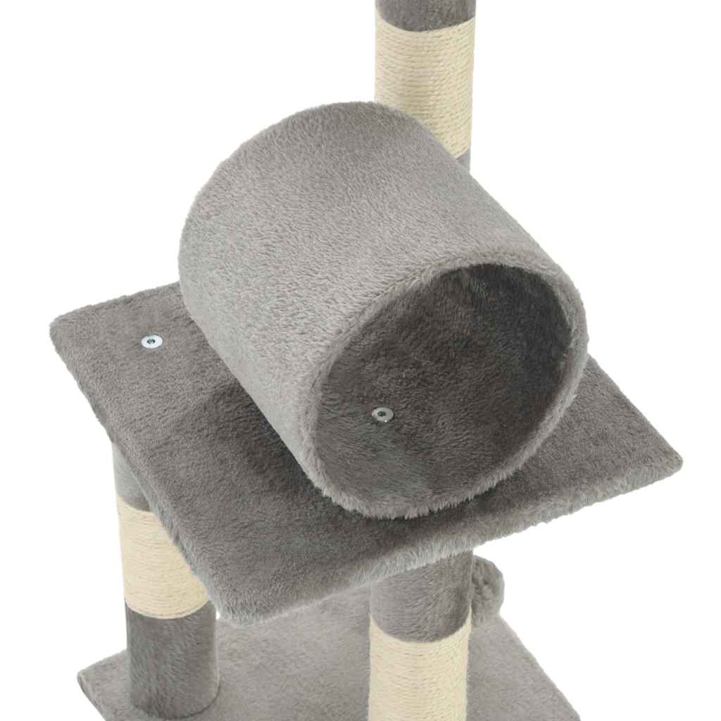 Katzen-Kratzbaum Sisal 65 cm Grau