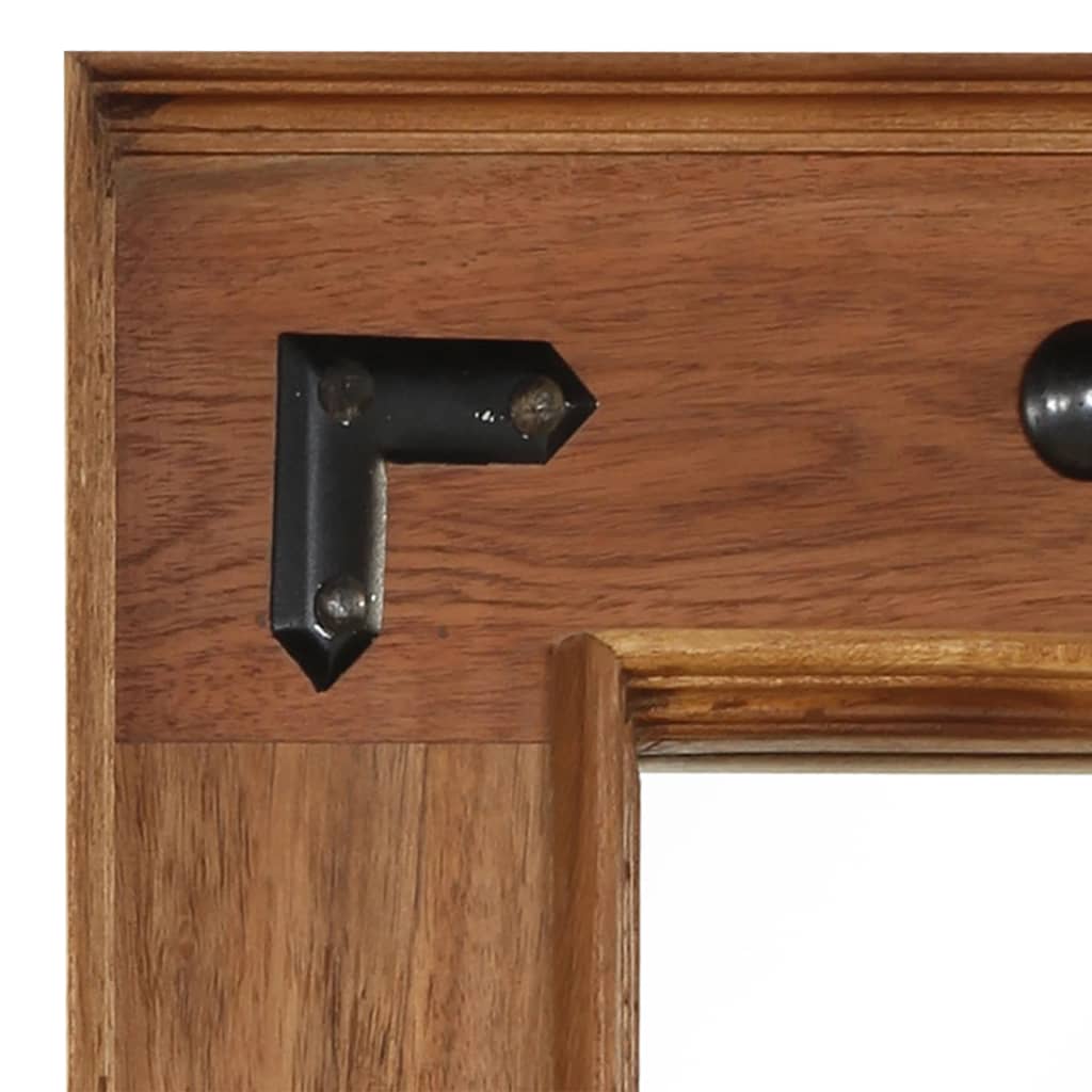Miroir en acacia massif 50x50 cm