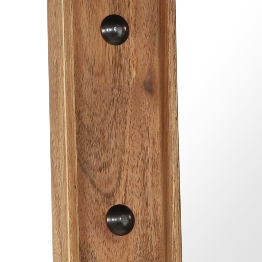 Miroir en acacia massif 50x50 cm