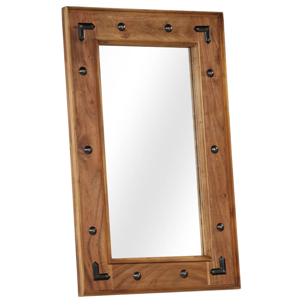 Mirror, solid acacia wood, 50x80 cm