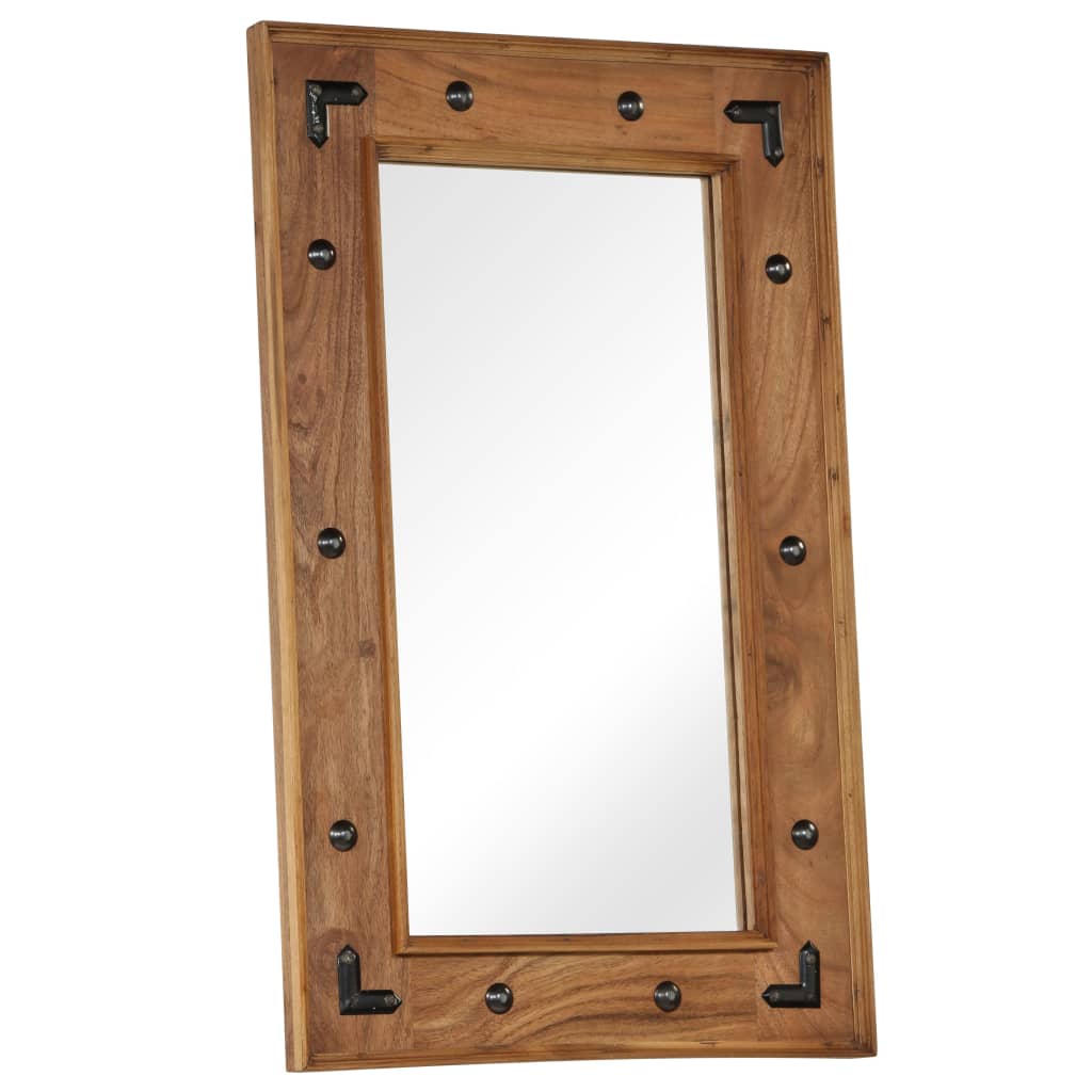 Mirror, solid acacia wood, 50x80 cm