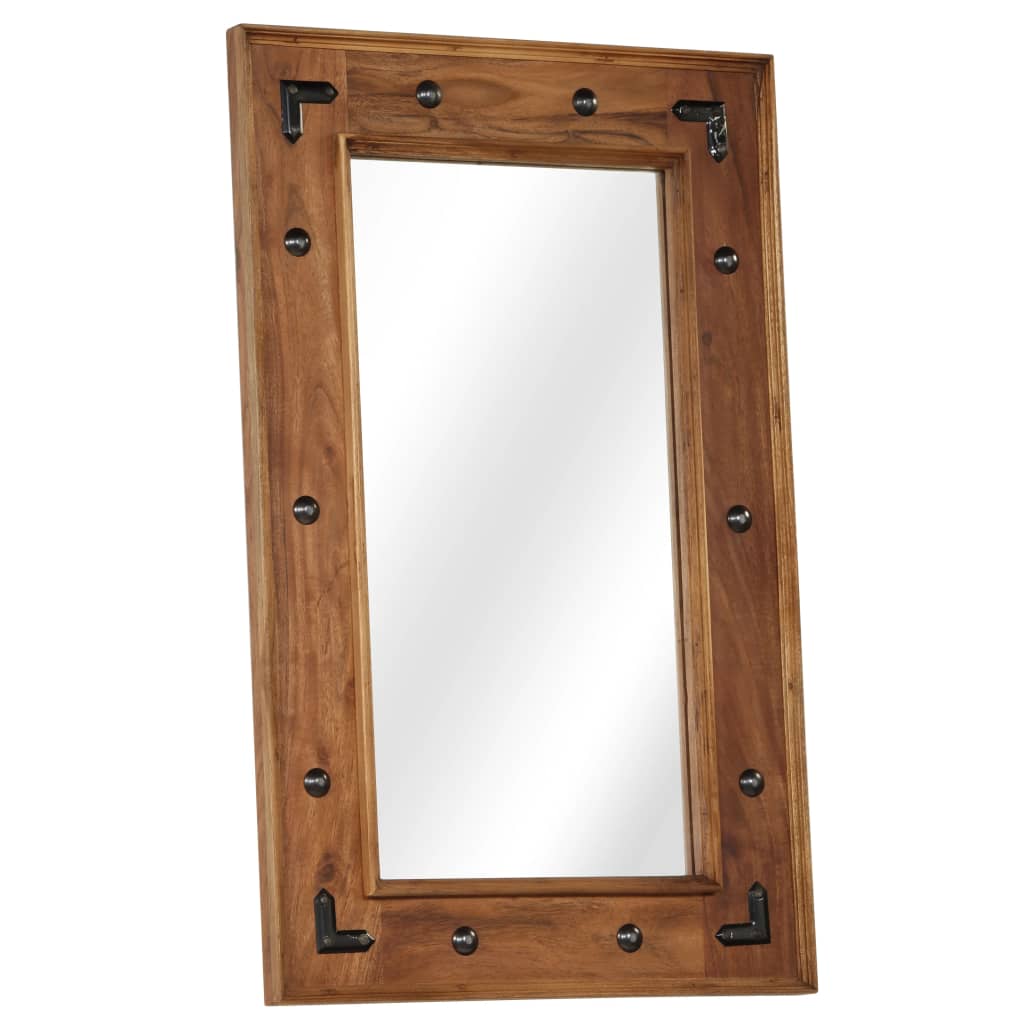 Mirror, solid acacia wood, 50x80 cm