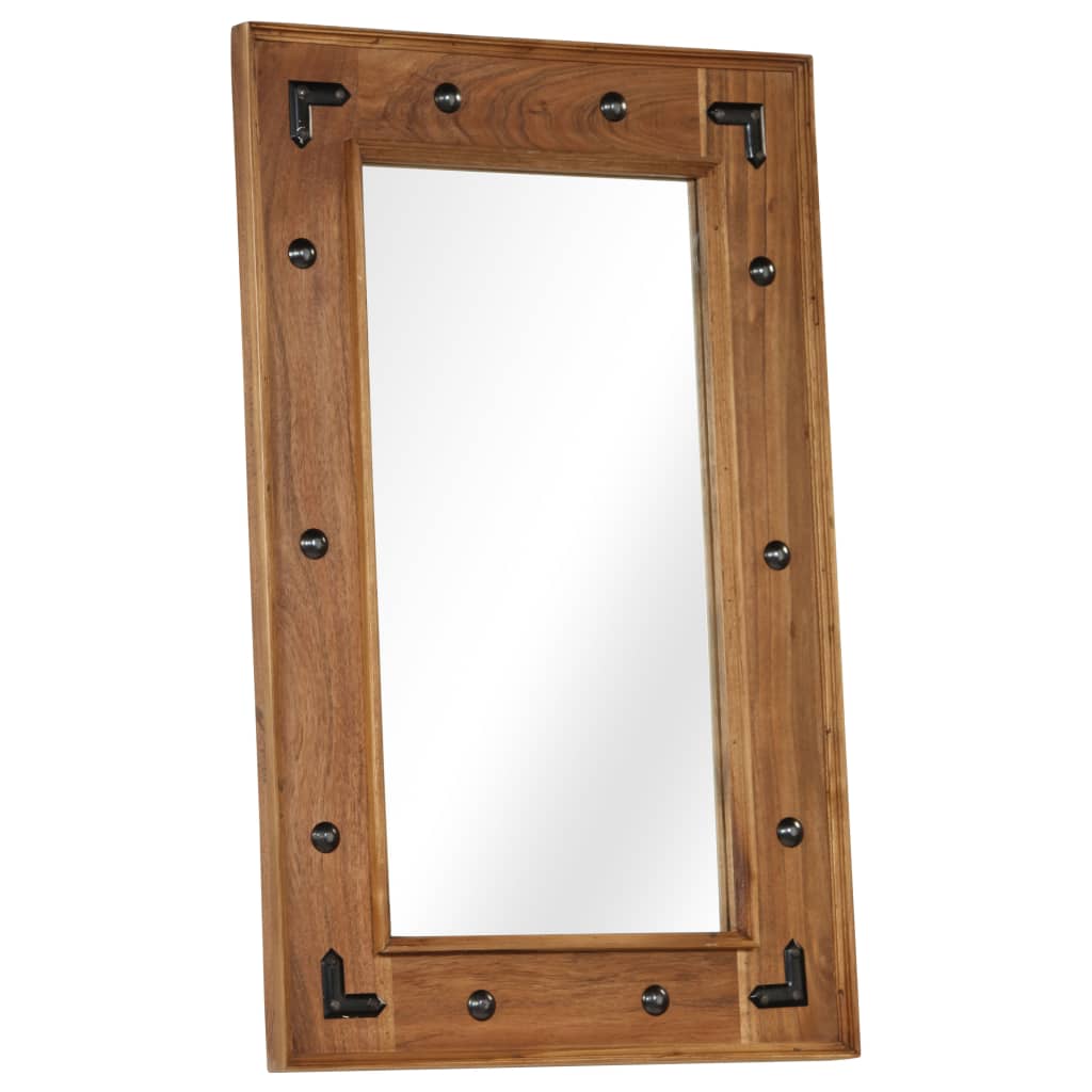 Mirror, solid acacia wood, 50x80 cm