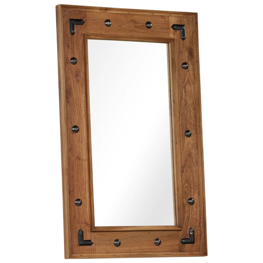 Mirror, solid acacia wood, 50x80 cm