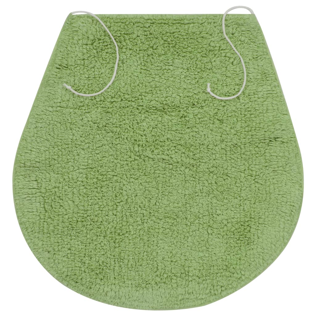 Bath Mat Set, 3-Piece, Fabric, Green