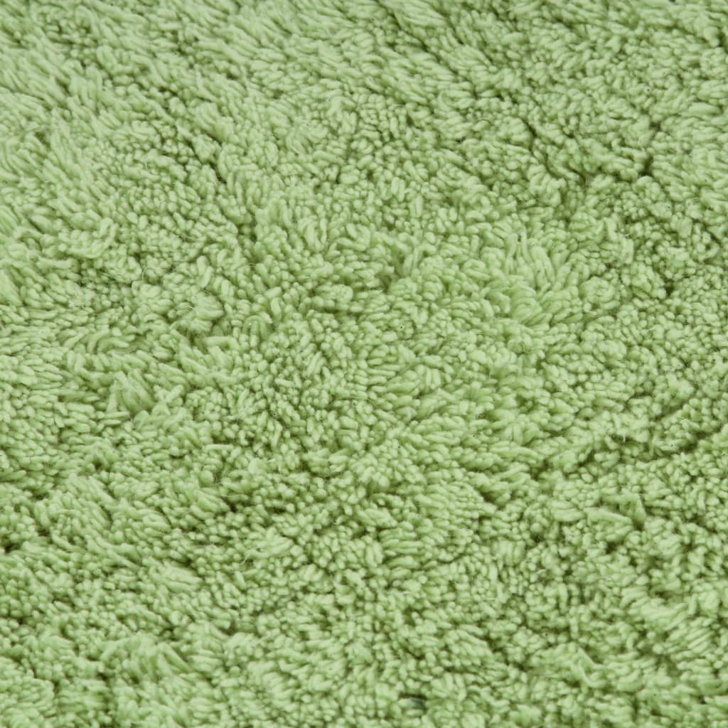 Bath Mat Set, 3-Piece, Fabric, Green