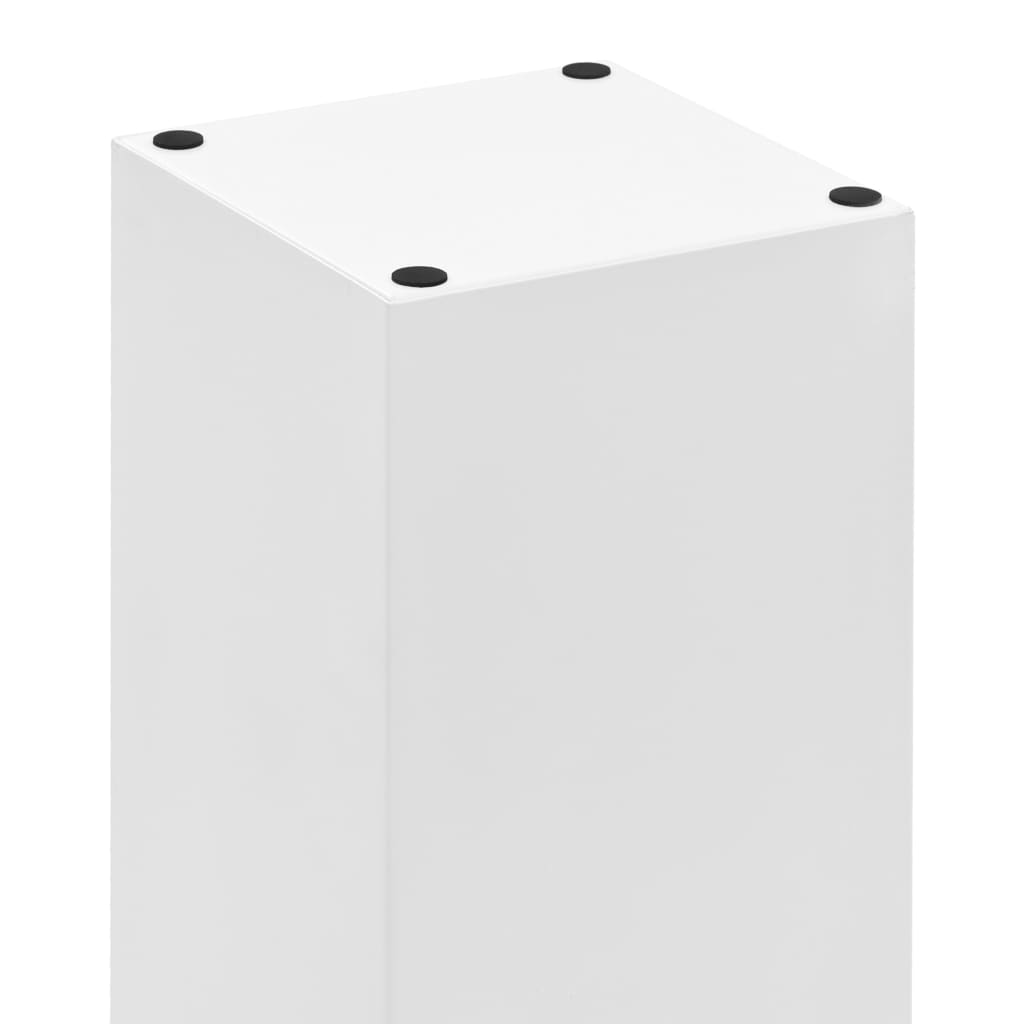 Umbrella Stand Stones Design Steel White
