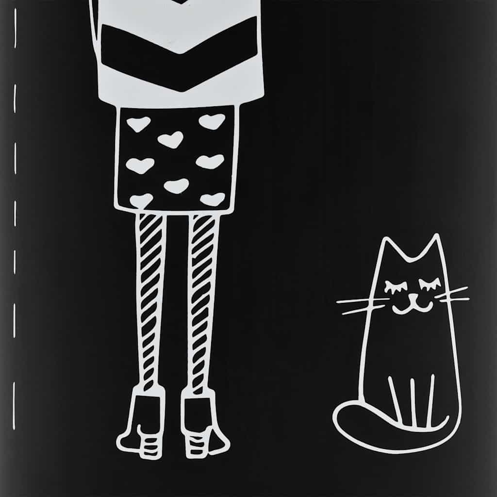 Porte-parapluies design femme acier noir