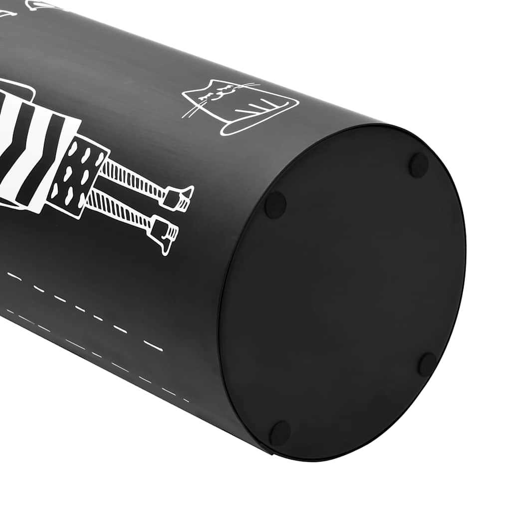 Porte-parapluies design femme acier noir