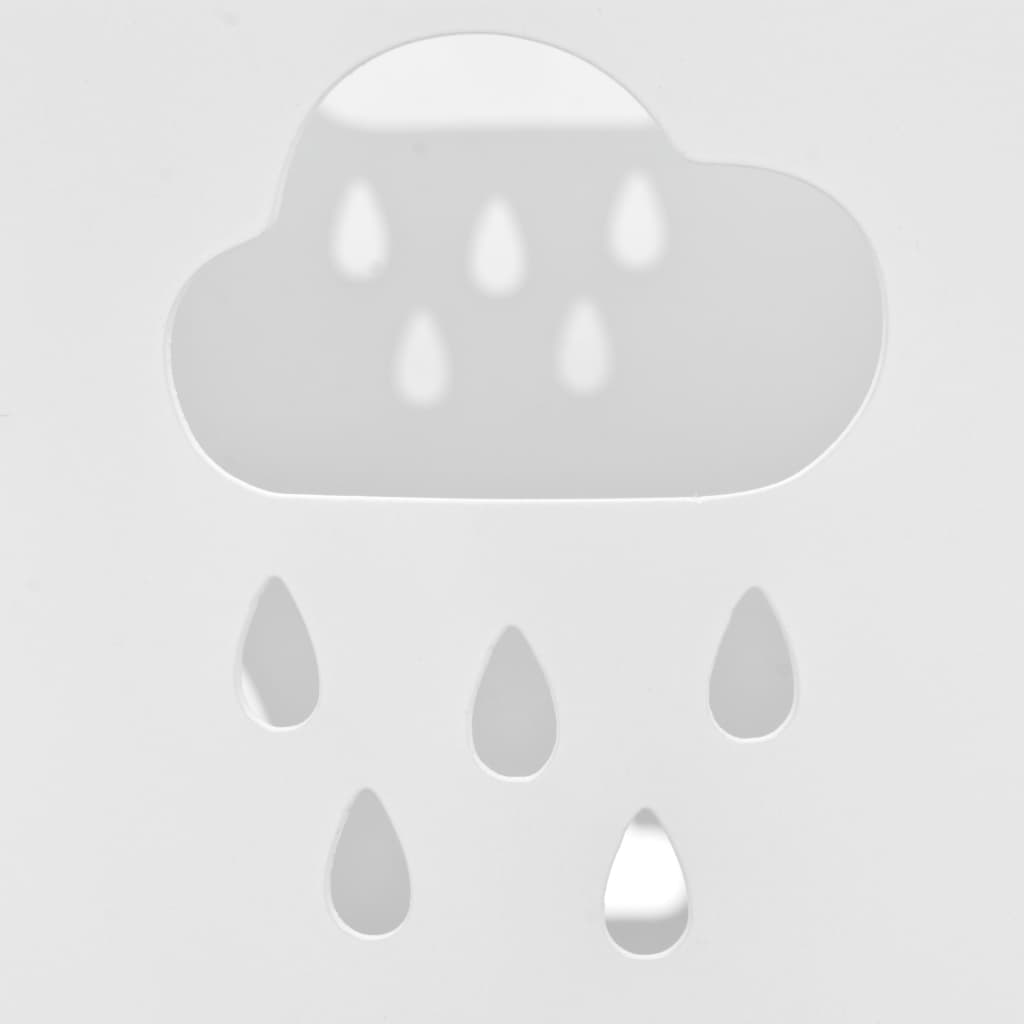 Porte-parapluie motif parapluie acier blanc