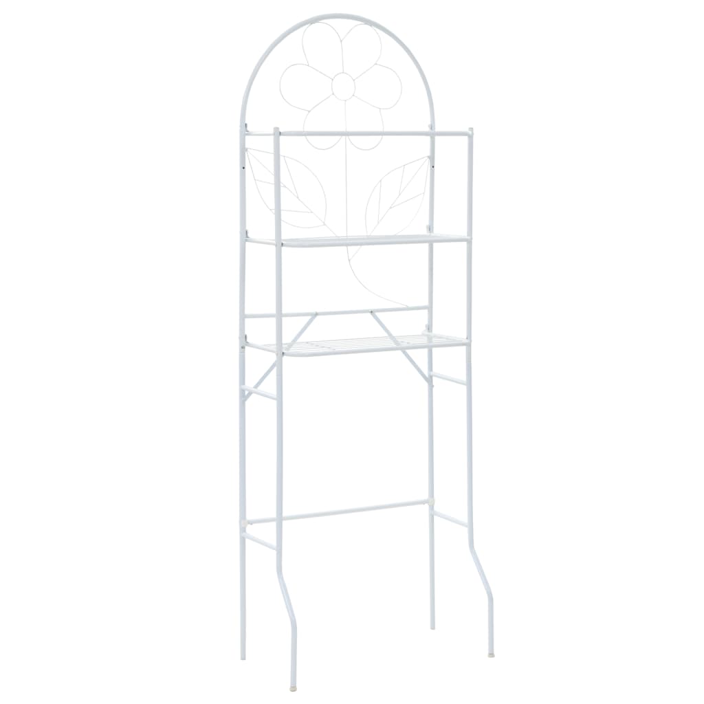 Toilet Shelf White 60x33x174 cm