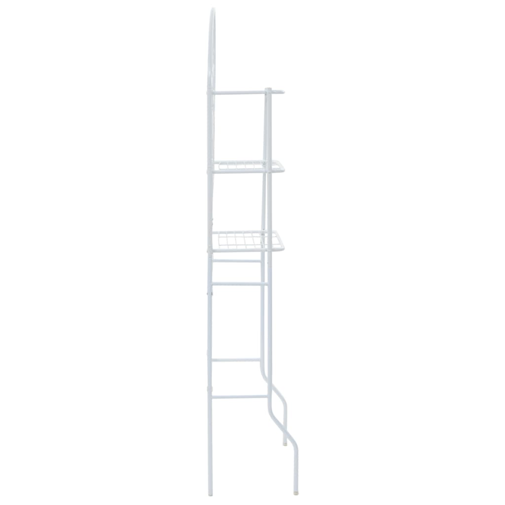Toilet Shelf White 60x33x174 cm