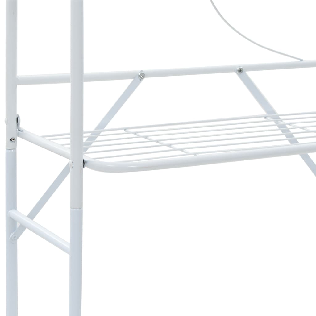 Toilet Shelf White 60x33x174 cm