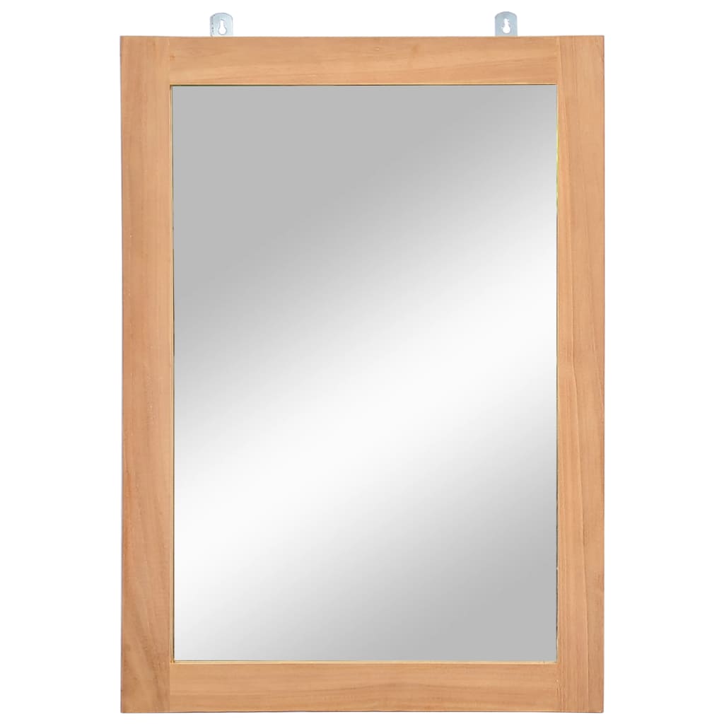 Miroir mural teck massif 50x70 cm