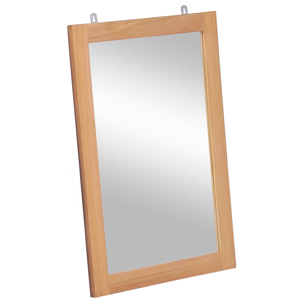 Miroir mural teck massif 50x70 cm