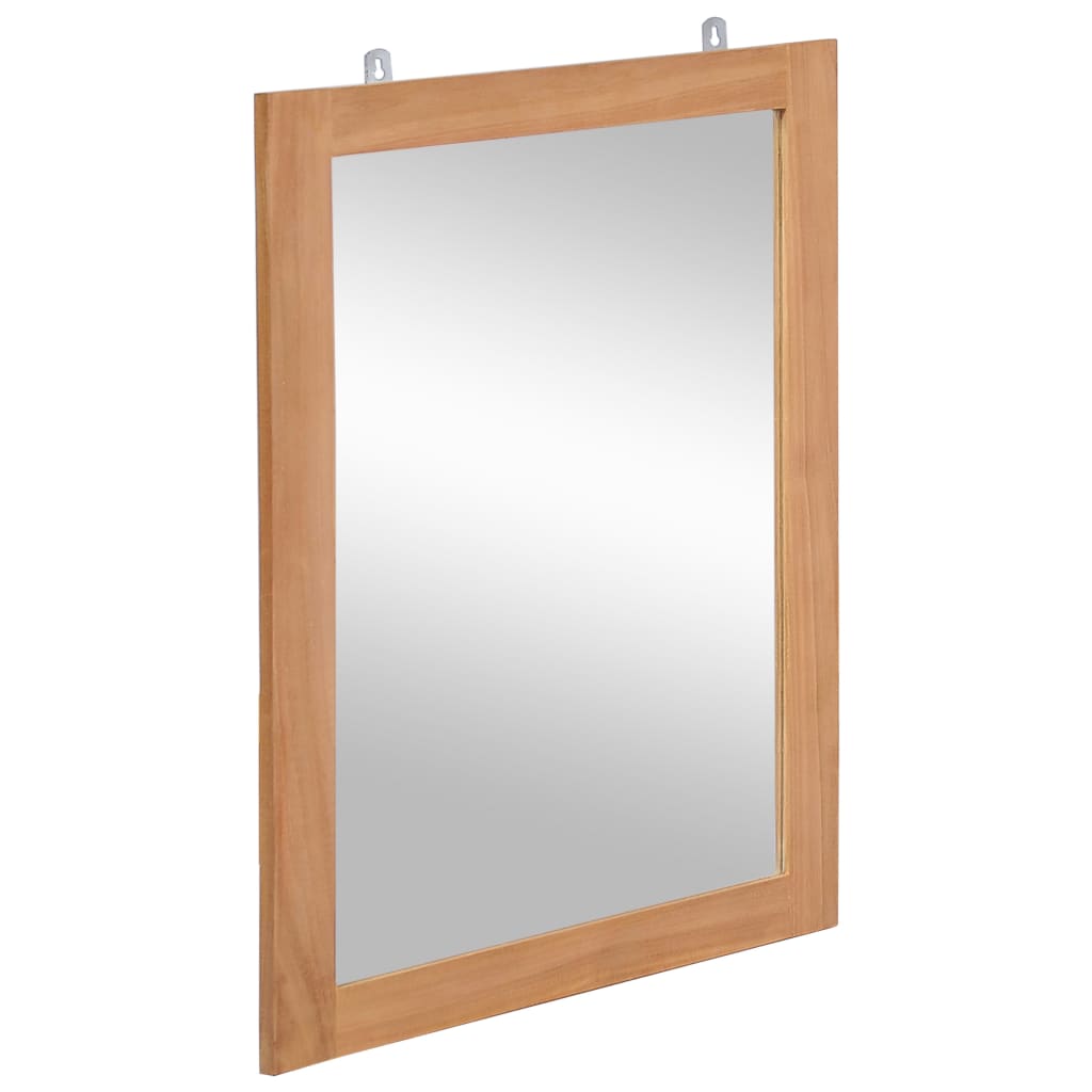 Miroir mural teck massif 50x70 cm
